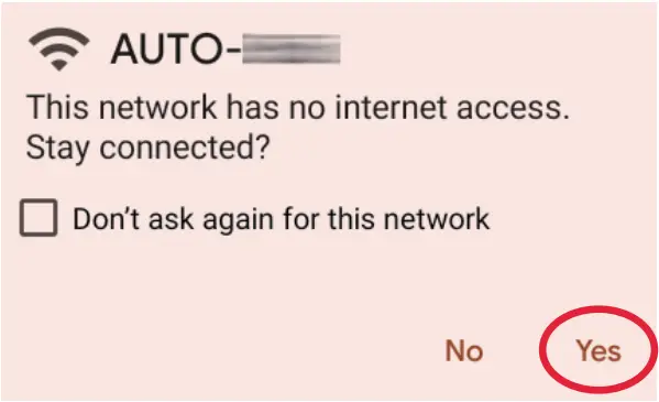 wifi connected