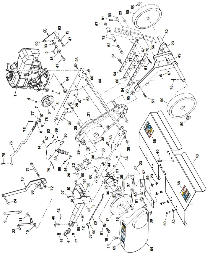 Agri-Fab 45-03088 Multi Fit Clockwise Tow Behind Tiller - Figure 13