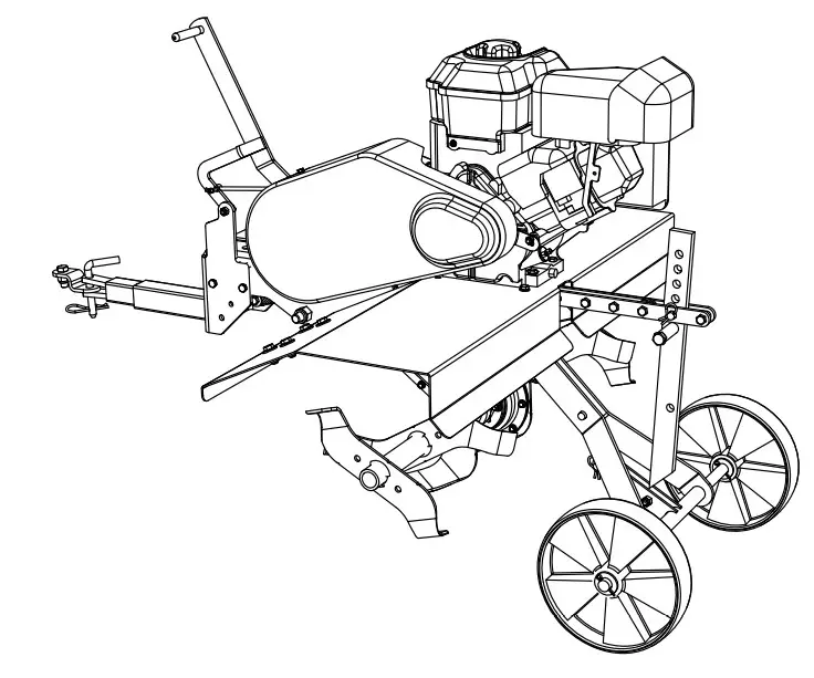 Agri-Fab 45-03088 Multi Fit Clockwise Tow Behind Tiller