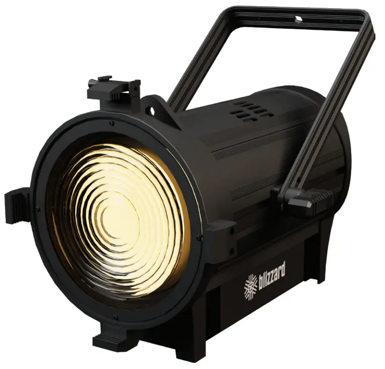 blizzard Verismo Fresnel WW 300W 3200K Warm White LED 200mm Fresnel Fixture