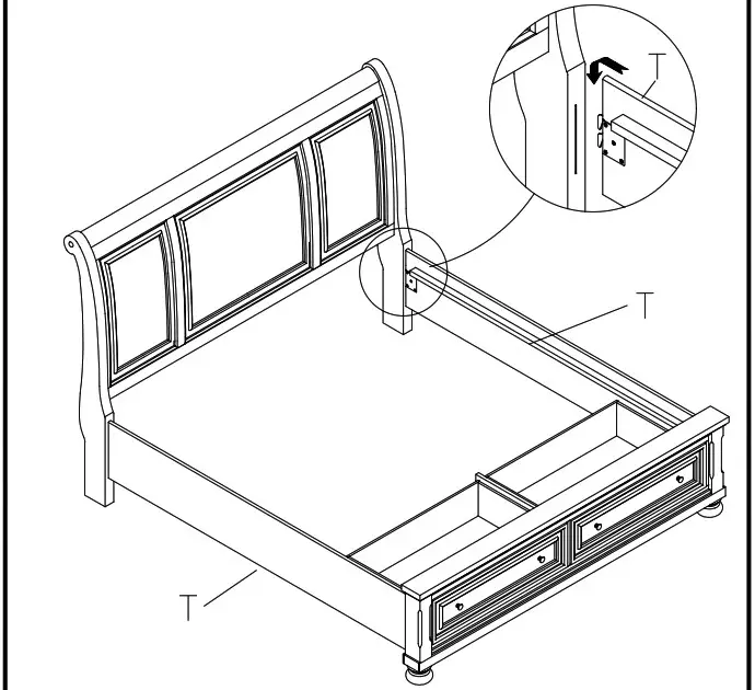 ASHLEY B719 77 Flynnter Queen Sleigh Bed - Product Overview 11