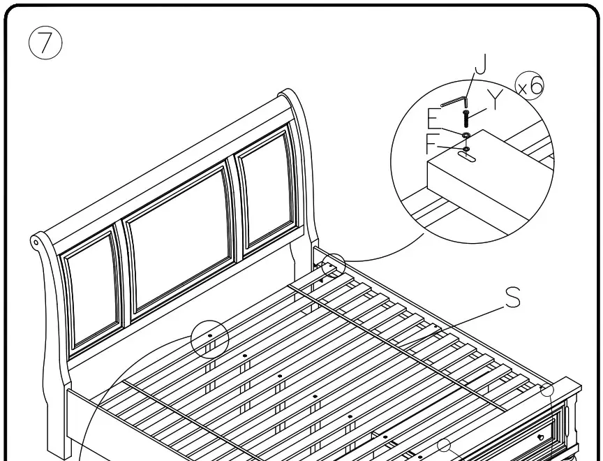 ASHLEY B719 77 Flynnter Queen Sleigh Bed - Product Overview 12