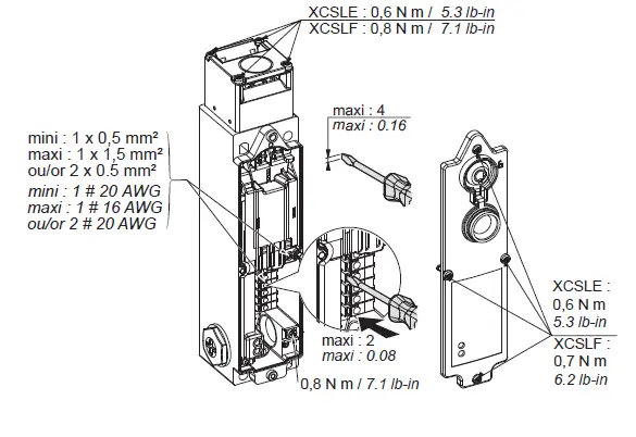 Schneider Electric XCSLE XCSLF Safety Switch 10