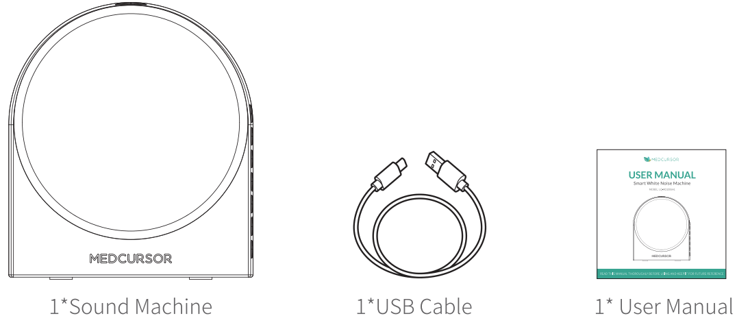 MEDCURSOR MD WN02 Smart White Noise Machine - fig