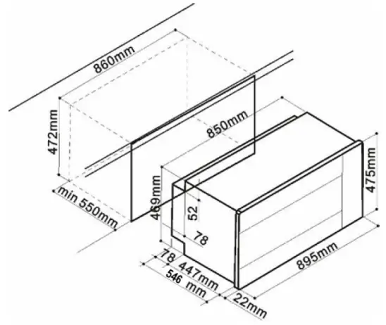Bellini UC-BOT908P 90cm Bulit in Electric Oven - fig 6