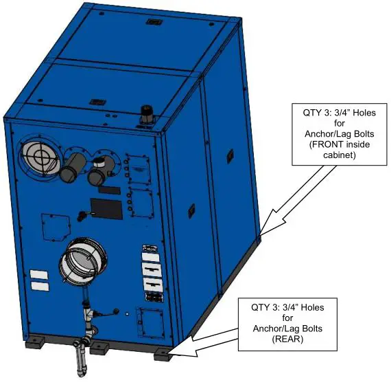 Patterson Kelley P-K Storm Gas Fired Boiler - Foundation