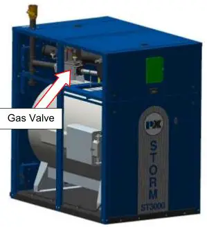 Patterson Kelley P-K Storm Gas Fired Boiler - Gas Valve