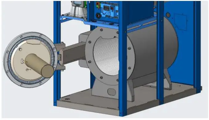 Patterson Kelley P-K Storm Gas Fired Boiler - Swing open the burner door