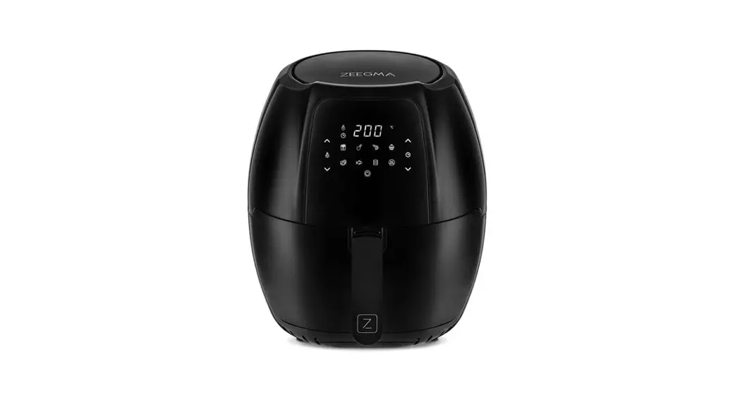 Zeegma Air Fryer Close Grand Black User Manual