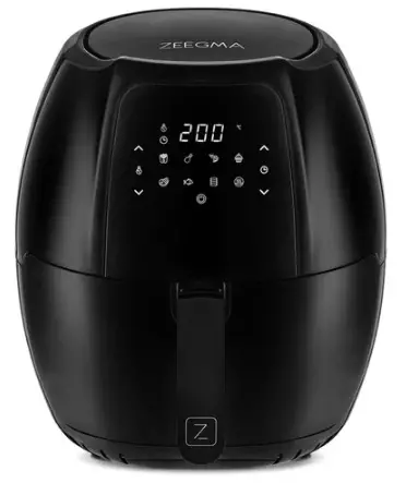 ZEEGMA Air Fryer Close Grand Black