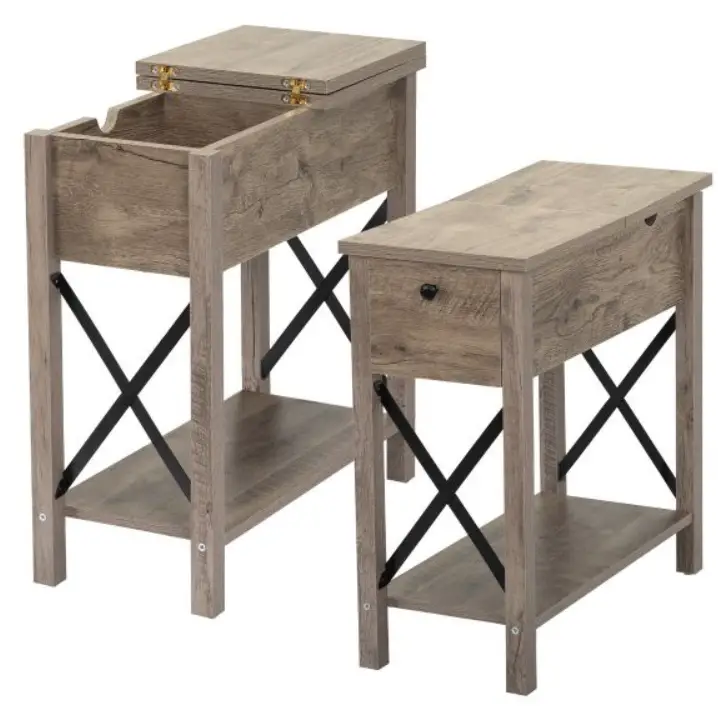 JAXSUNNY-HG61X1227-Rustic-X-Shape-Flip-Top-Side-Table-of-User-PRODUCT-IMAGE