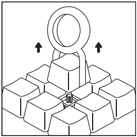 GLORIOUS GMMK BRN V2 Modular Mechanical Gaming Keyboard - Keychap