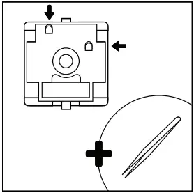 GLORIOUS GMMK BRN V2 Modular Mechanical Gaming Keyboard - Readjust Pin