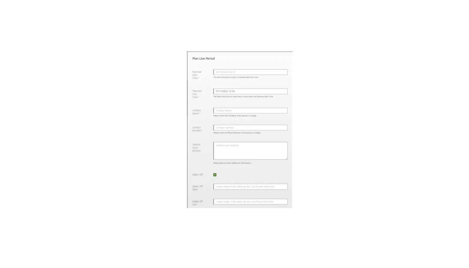 Urban Utilities Urban-access Plan Live Period Procedure Instructions Urban Utilities Urban-access Plan Live Period Procedure Instructions