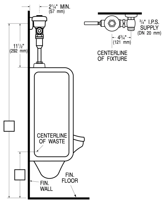 SLOAN-3782624-Urinal-1.0-GPF-Flushometer-FIG-3
