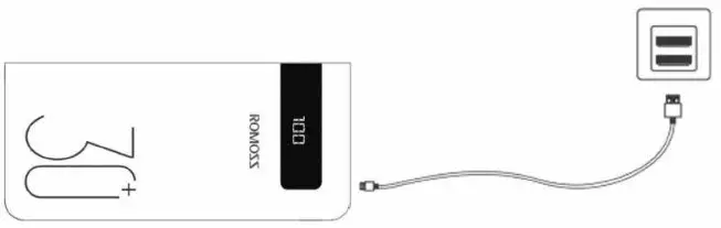 ROMOSS PHP30 Pro 30000mAh Power Bank Sense - to charge power bank