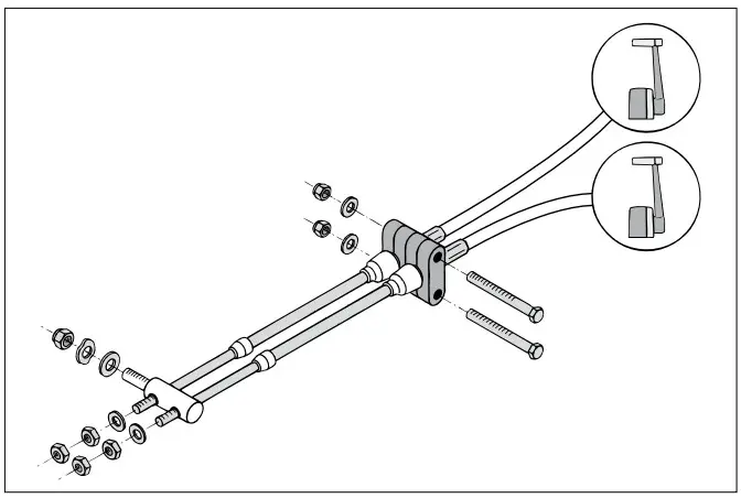 VETUS AFSTTOP Single Lever Remote Control Top Mounting - gearbox lever 6