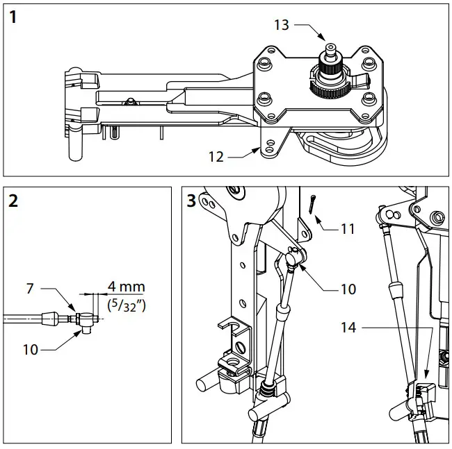 VETUS AFSTTOP Single Lever Remote Control Top Mounting - gearbox lever