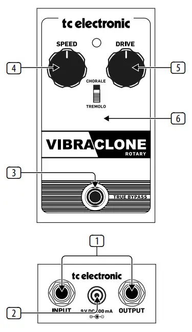 tc electronic VIBRACLONE ROTARY Rotating Speaker-