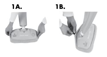 Bissell 21H6 Series Steam Mop Max - Attach mop pad