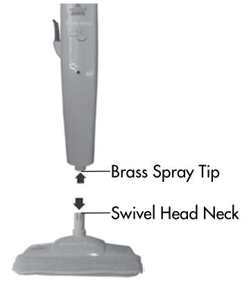 Bissell 21H6 Series Steam Mop Max - Carefully remove mop pad