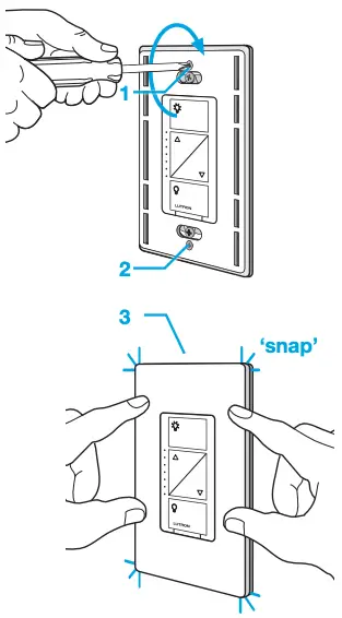 Attach the wallplate