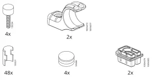 IKEA 300 697 62 Omar Bottle Shelving Unit Galvanized - fig1