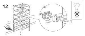IKEA 300 697 62 Omar Bottle Shelving Unit Galvanized - fig25