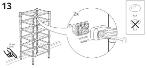 IKEA 300 697 62 Omar Bottle Shelving Unit Galvanized - fig26+