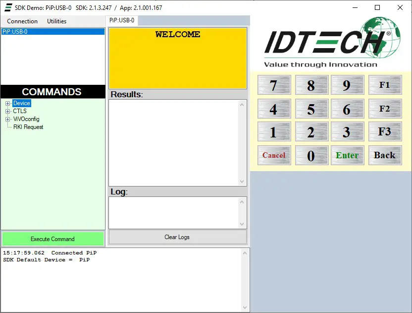 IDTECH PiP Apple VAS & Google Smart Tap Reader - Firmware Upgrade