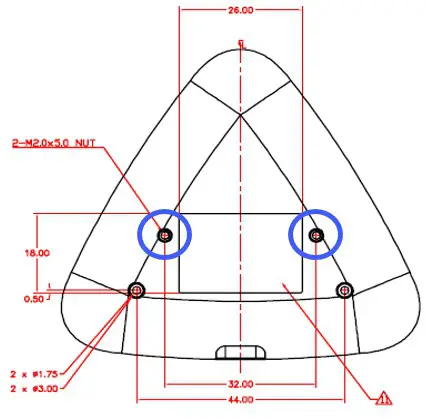 IDTECH PiP Apple VAS & Google Smart Tap Reader - Mounting Screws