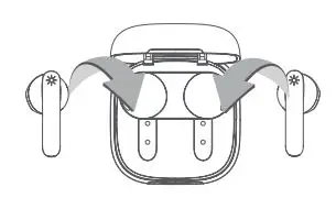 TW10 S150 Move Audio TCL User Guide - Charge Earbuds