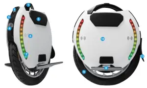 KINGSONG 14D, 420Wh Battery 800W Electric Unicycle - Diagram 18k