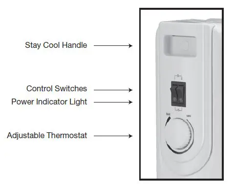 Comfort Zone CZ7007J Electric Oil Filled Radiator fig12