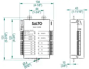SALTO CU4EB8 XS4 2 0 Controller Expansion Board Without Housing