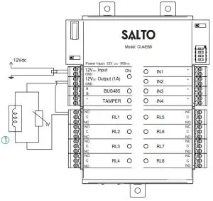 SALTO CU4EB8 XS4 2 0 Controller Expansion Board Without Housing - Electric Strike