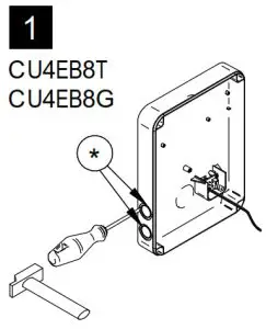 SALTO CU4EB8 XS4 2 0 Controller Expansion Board Without Housing - Mechanical Installation