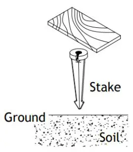 AMP Lighting AHT-3517-B-BZ Low Voltage Landscape Lighting - Install Stake