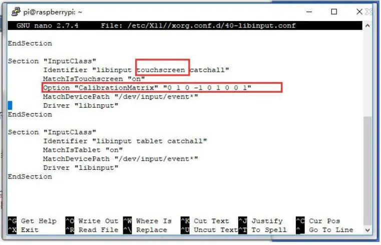 touchscreen statement