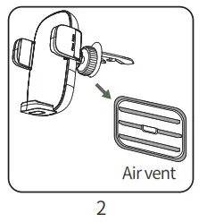 ACEFAST D10 Multi Function Wireless Charging Car Holder- air vent 2
