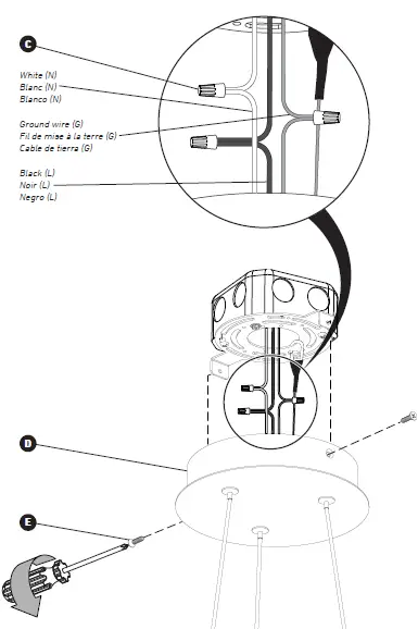 artika RG25WC-BL Optical LED Pendant Light fig 11