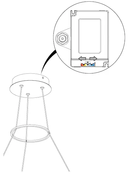 artika RG25WC-BL Optical LED Pendant Light fig 12