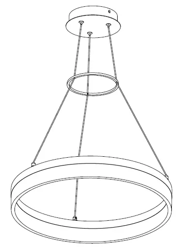 artika RG25WC-BL Optical LED Pendant Light fig 4