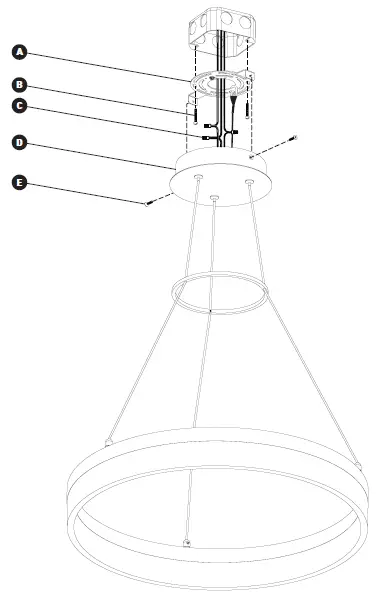 artika RG25WC-BL Optical LED Pendant Light fig 7