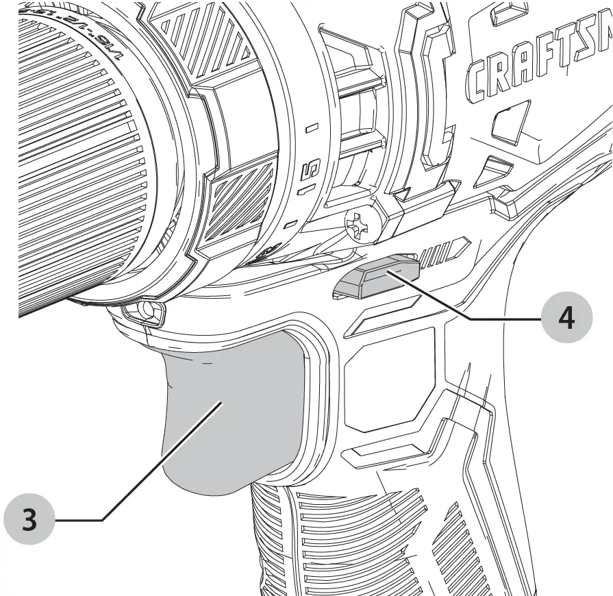 Trigger Switch and Forward Reverse Button