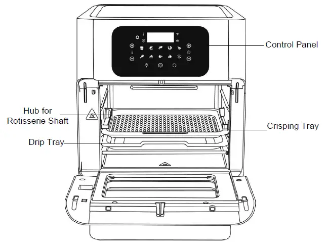 WestBend L5992A Digital Air Fryer Oven FIG 1