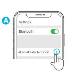 JLAB IFCEBJBAIRSPRTRBLK82 JBuds Air Sport True Wireless Earbuds 9