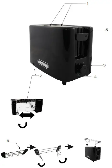 ALDLER EUROPE CR 3208 Toaster - overview
