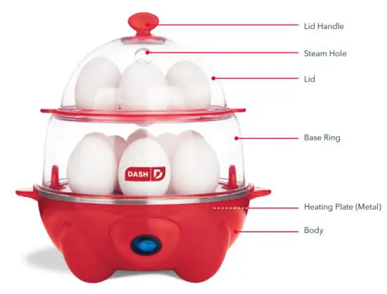 DASH D DEC012 Deluxe Egg Cooker - PARTS