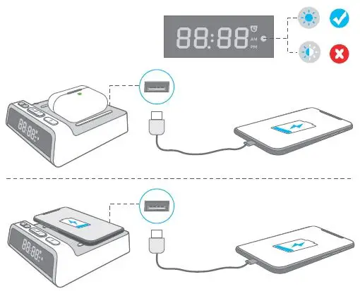 Shenzhen Xintuo Supply Chain PA201A Alarm Clock With Wireless Charging 4